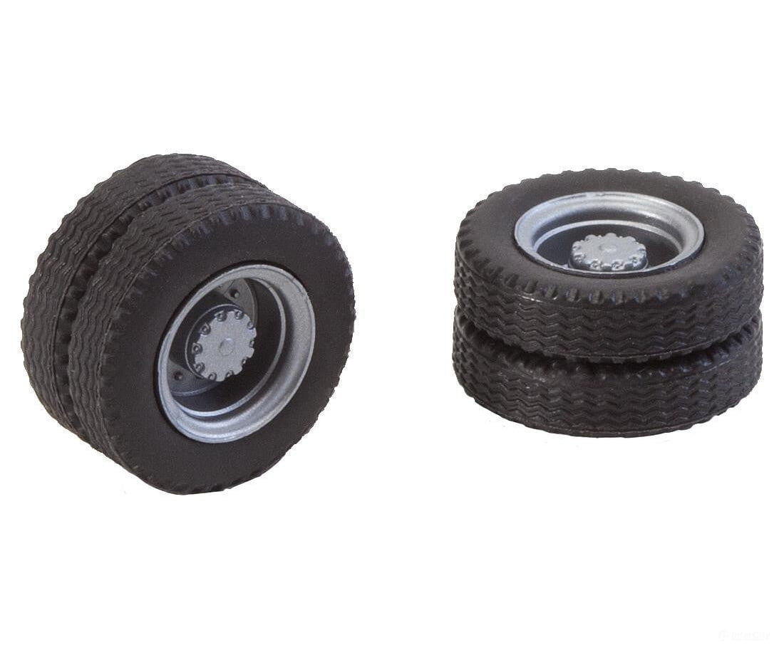 Faller 163101 Ho 2 Wheels (Twin Tyres) Tyres And Lorry Rims Parts
