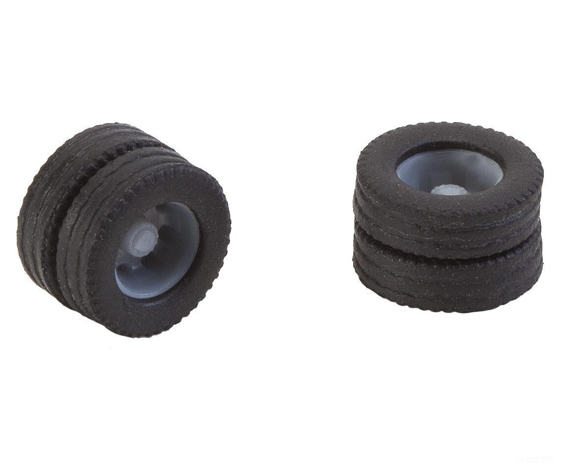 Faller 163111 Ho 2 Wheels (Twin Tyres) Tyres And Rims For 7.5 T. Parts