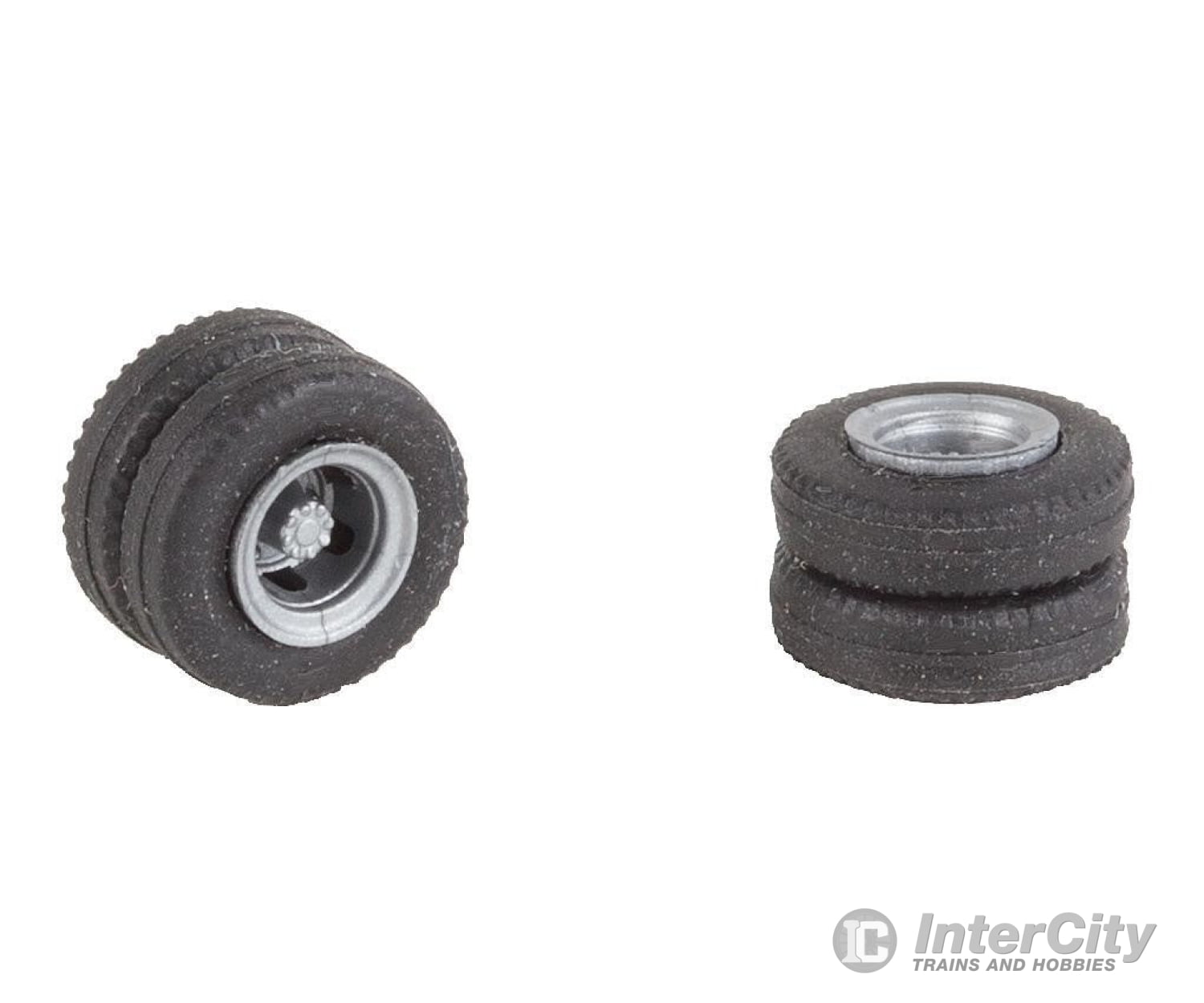 Faller 163117 Ho 2 Wheels Tyres And Rims (Rear Axle) For Delivery Trucks Bus Parts