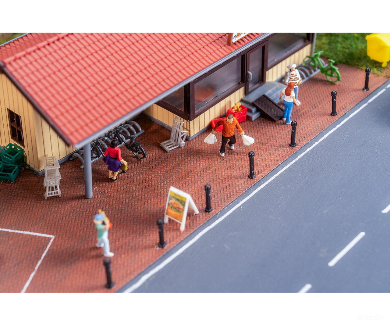 Faller 170316 HO PREMIUM Road film Clinker paving red Roads & Streets