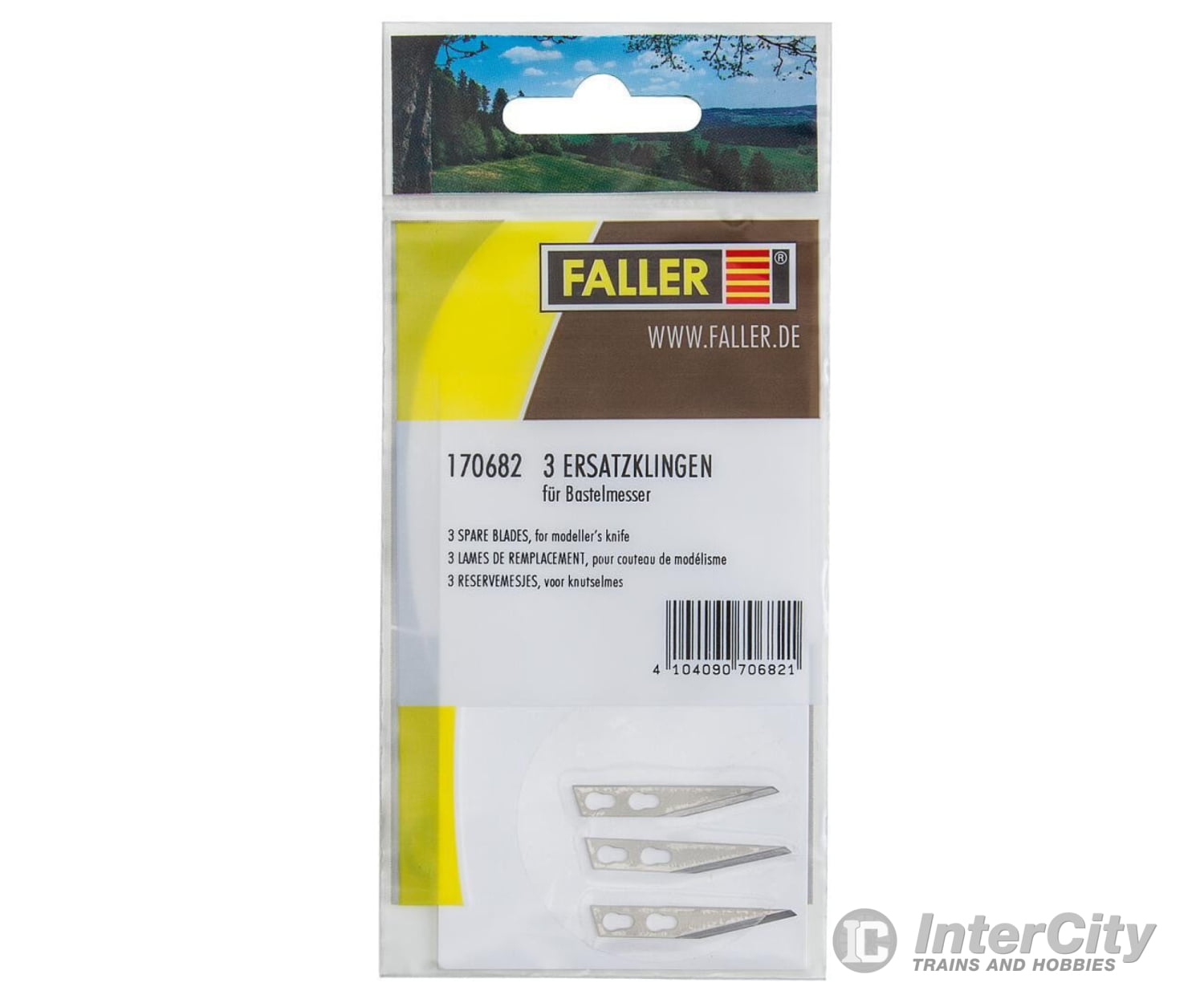 Faller 170682 Ho Tt N Z 3 Spare Blades For Modeler’s Knife No. 170687 Tools