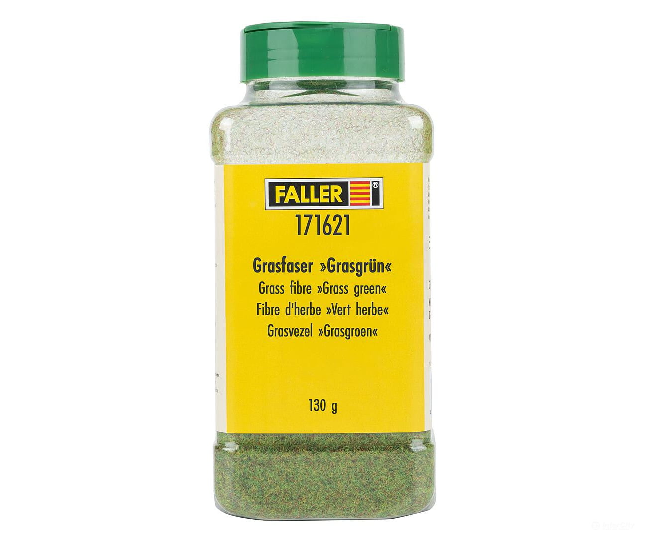 Faller 171621 HO Grass fibre »Grass green« 130 g Static Grass & Applicators