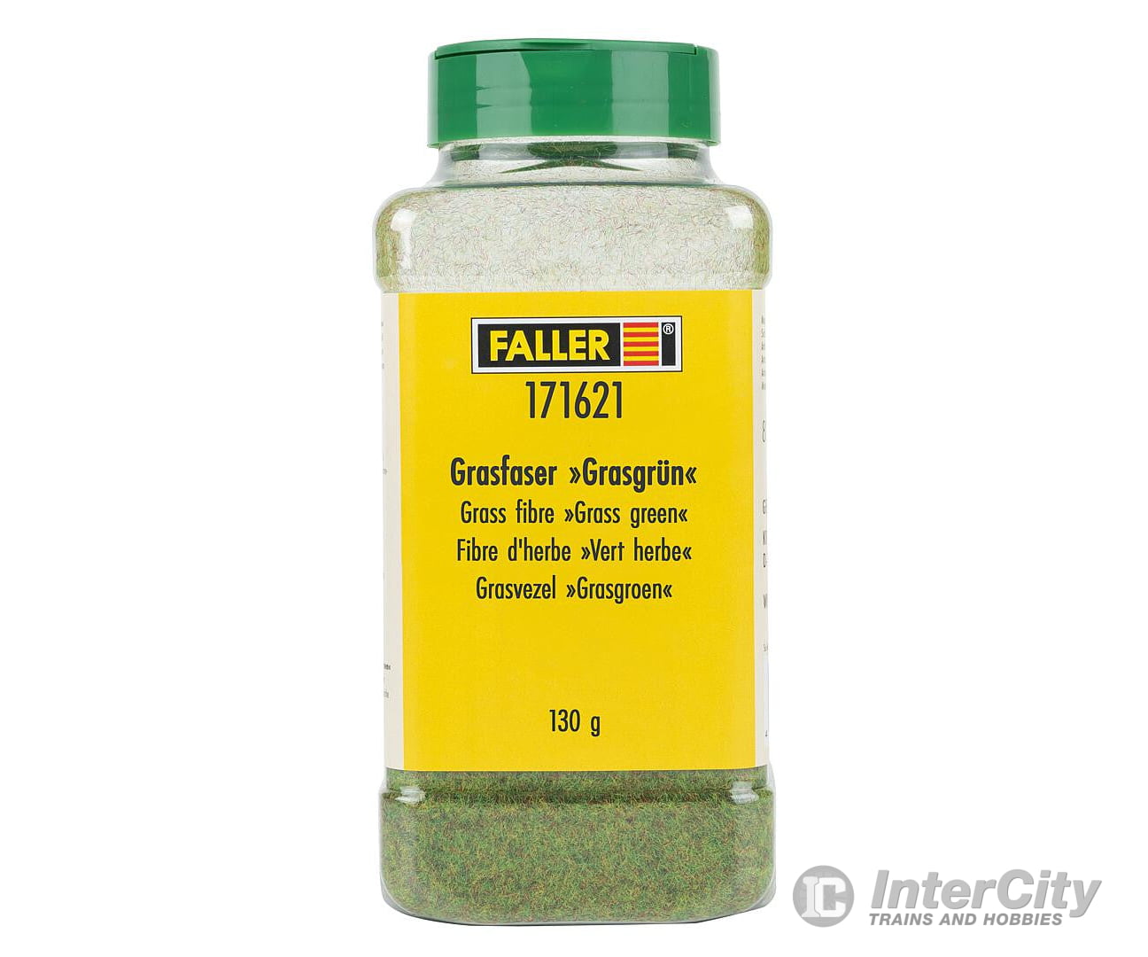 Faller 171621 HO Grass fibre »Grass green« 130 g Static Grass & Applicators