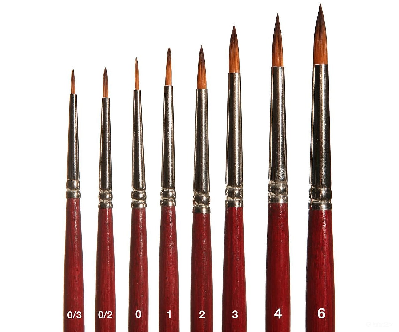 Faller 172106 Ho Tt N Z Round Brush With Brown Tip Synthetic Size 2 Tools