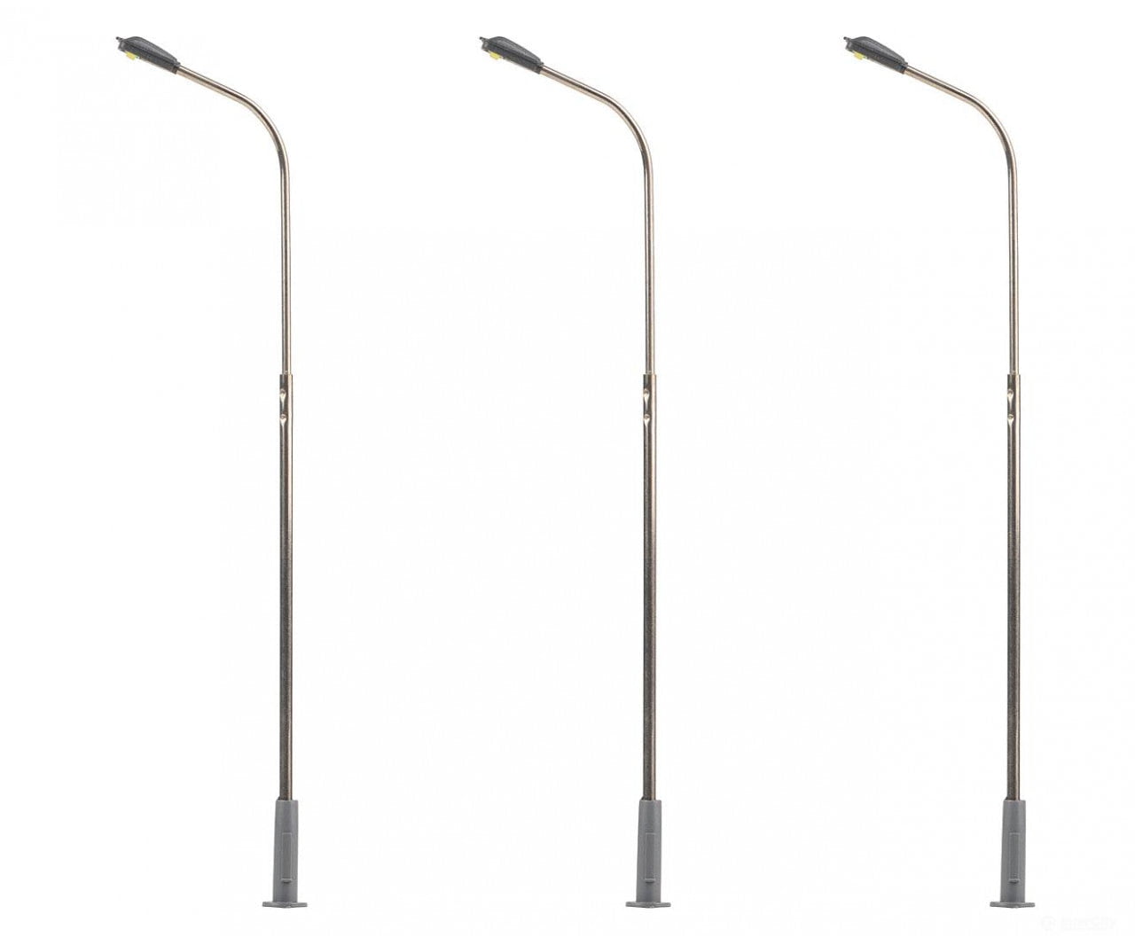 Faller 180100 Ho Led Street Lights Lampposts Cold White 3 Pieces Lights & Electronics