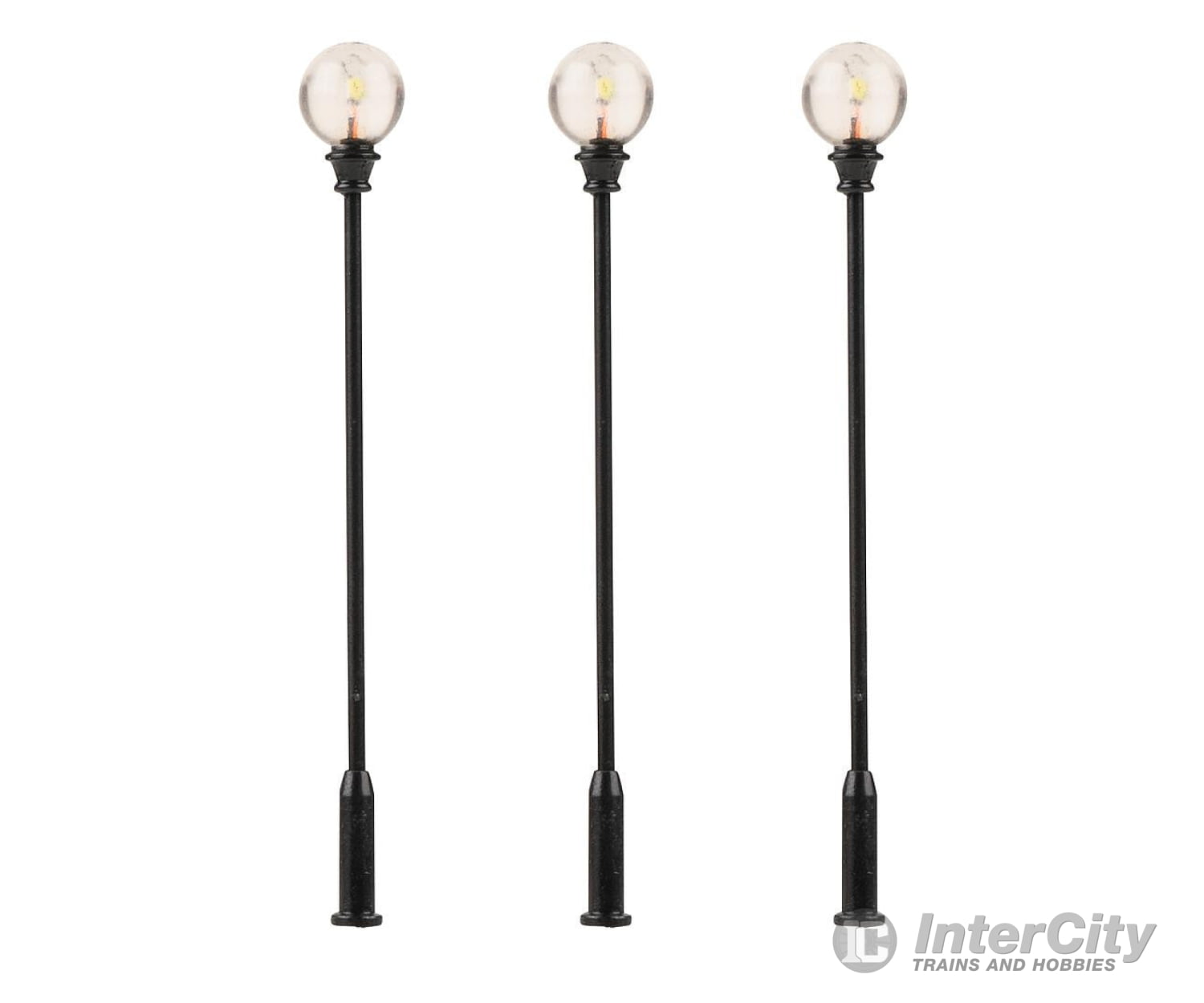 Faller 180104 Ho Led Park Lights Pole-Top Ball Lamps Cold White 3 Pieces Lights & Electronics