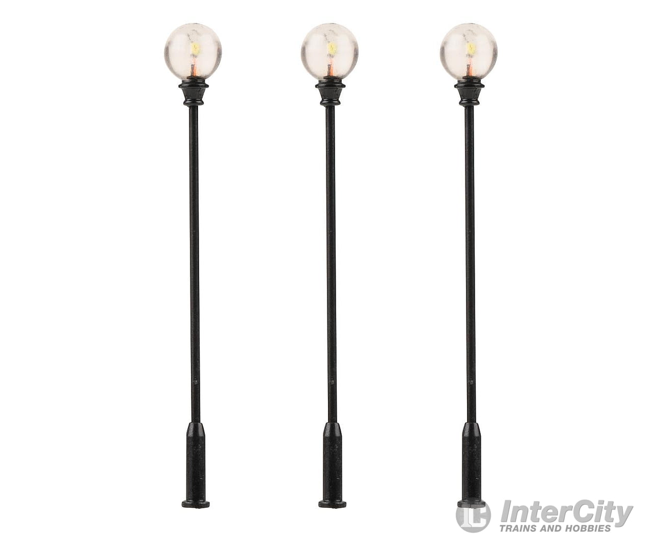 Faller 180104 Ho Led Park Lights Pole-Top Ball Lamps Cold White 3 Pieces Lights & Electronics