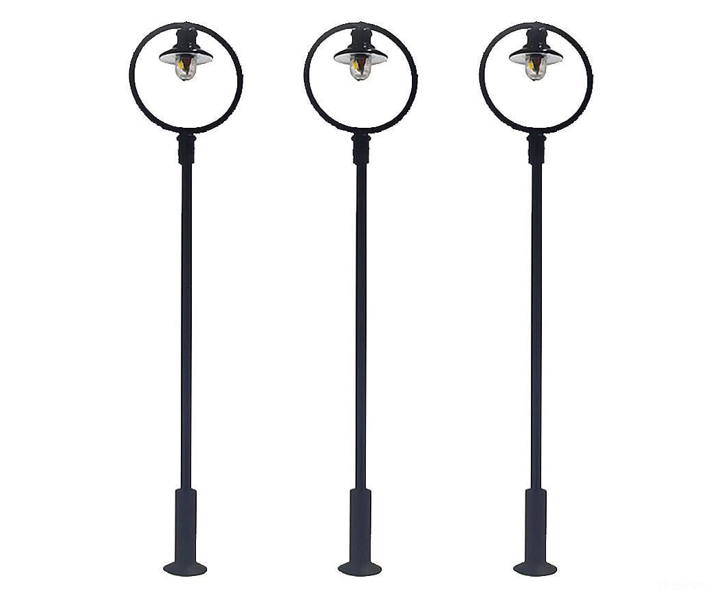 Faller 180105 Ho Led Park Lights Suspended Ball Lamps Cold White 3 Pieces Lights & Electronics