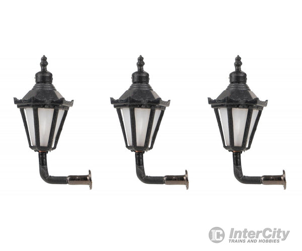 Faller 180111 Ho Led Wall Lamps Hexagonal With Decorative Crown Warm White 3 Pieces Lights &