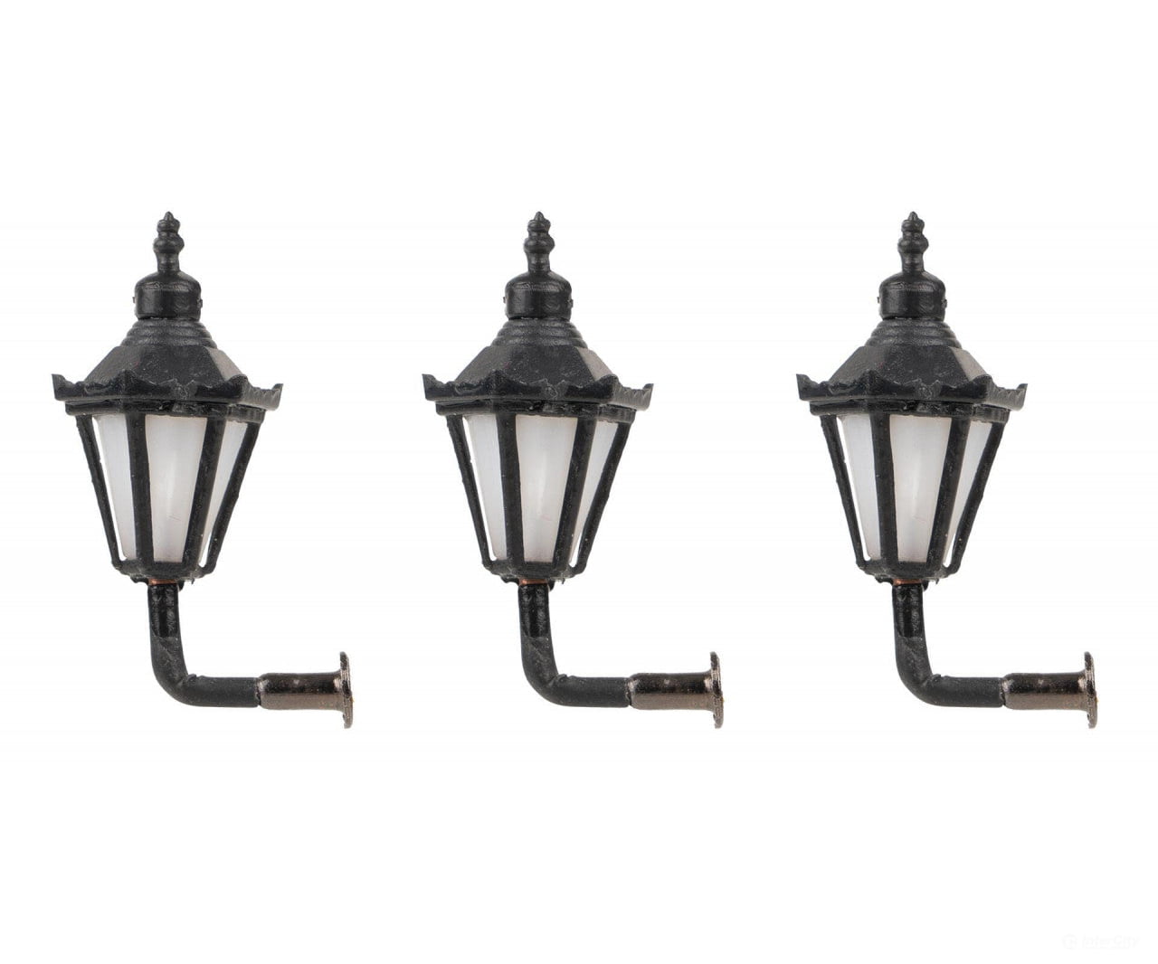Faller 180111 Ho Led Wall Lamps Hexagonal With Decorative Crown Warm White 3 Pieces Lights &