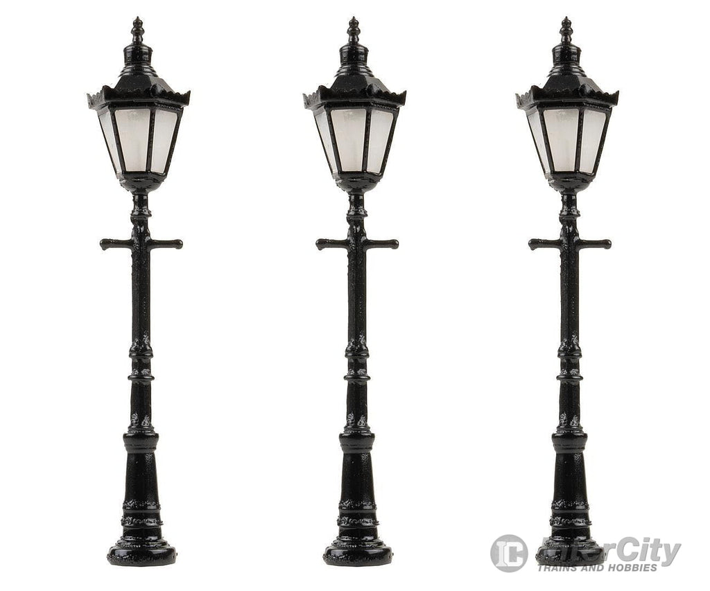 Faller 180112 Ho Led Park Lights Hexagonal Lamps With Decorative Crown Warm White 3 Pieces Lights &