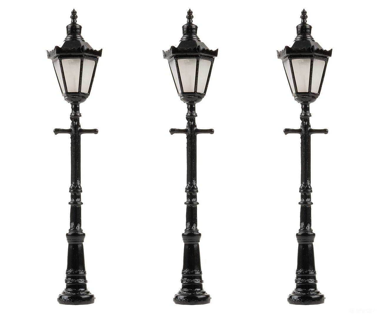 Faller 180112 Ho Led Park Lights Hexagonal Lamps With Decorative Crown Warm White 3 Pieces Lights &