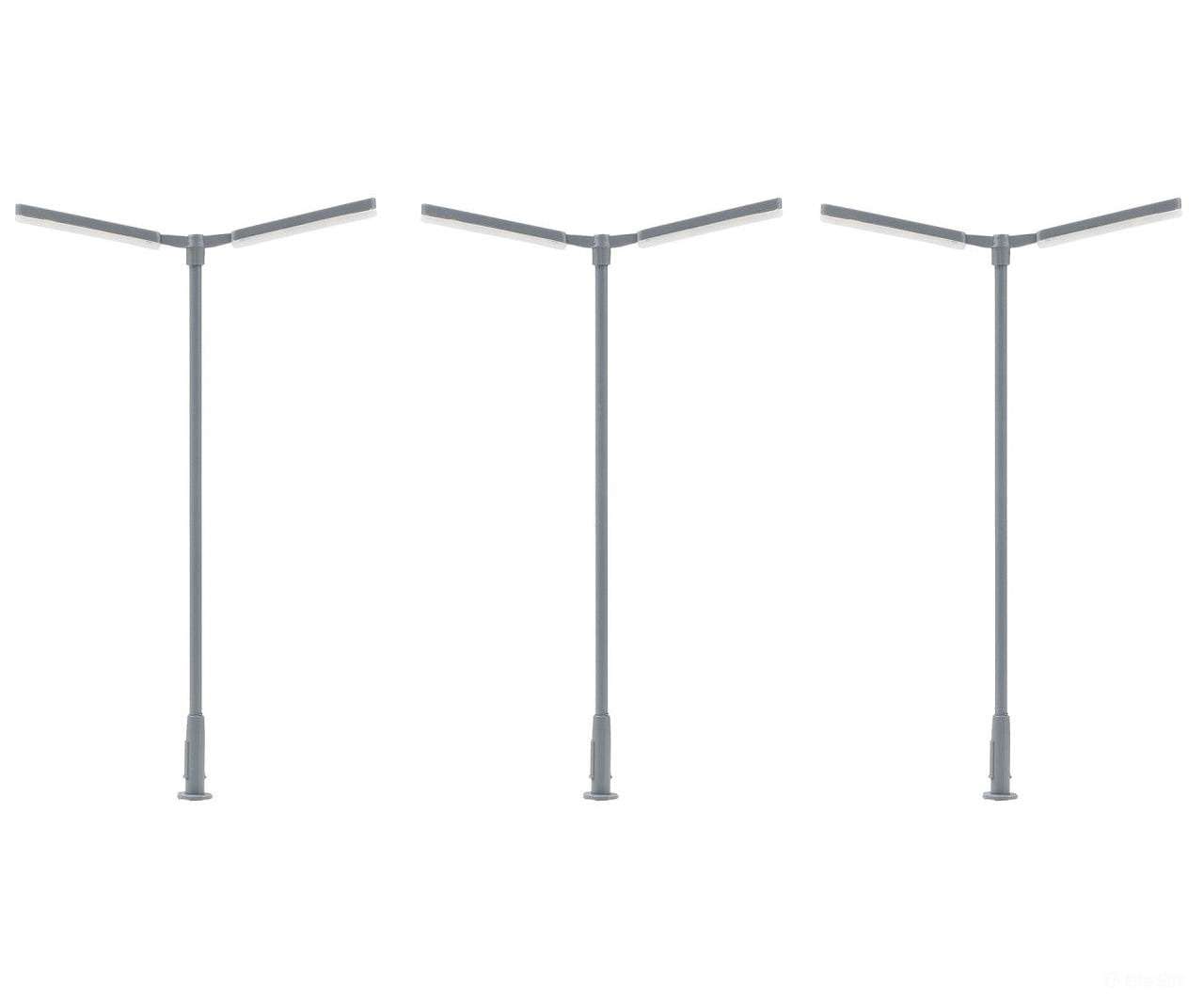 Faller 180122 Ho Led Cross-Mast Light Dual-Arm Cold White 3 Pieces Lights & Electronics