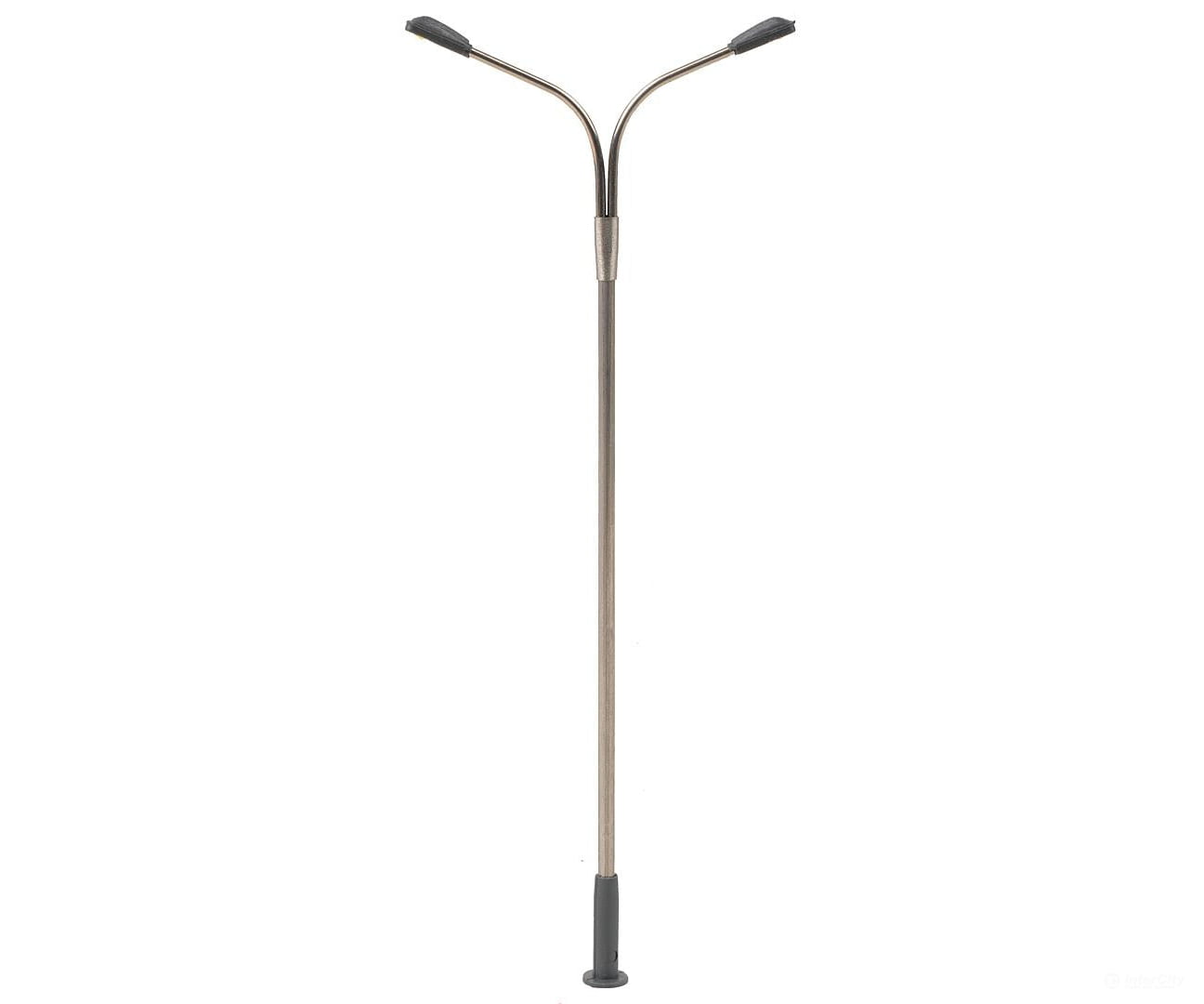 Faller 180201 Ho Led Street Light Lamppost Two Arms Cold White Lights & Electronics