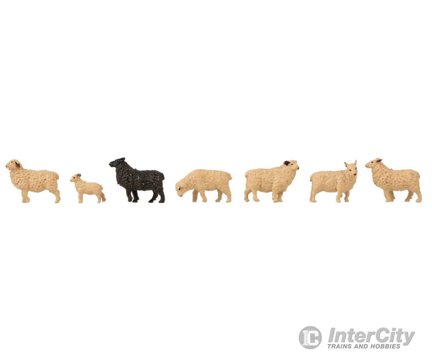 Faller 180236 Ho Sheep Figurine Set With Mini Sound Effect Figures