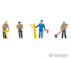 Faller 180238 Ho Railway Construction Workers & Signal Horn Figurine Set With Mini Sound Effect