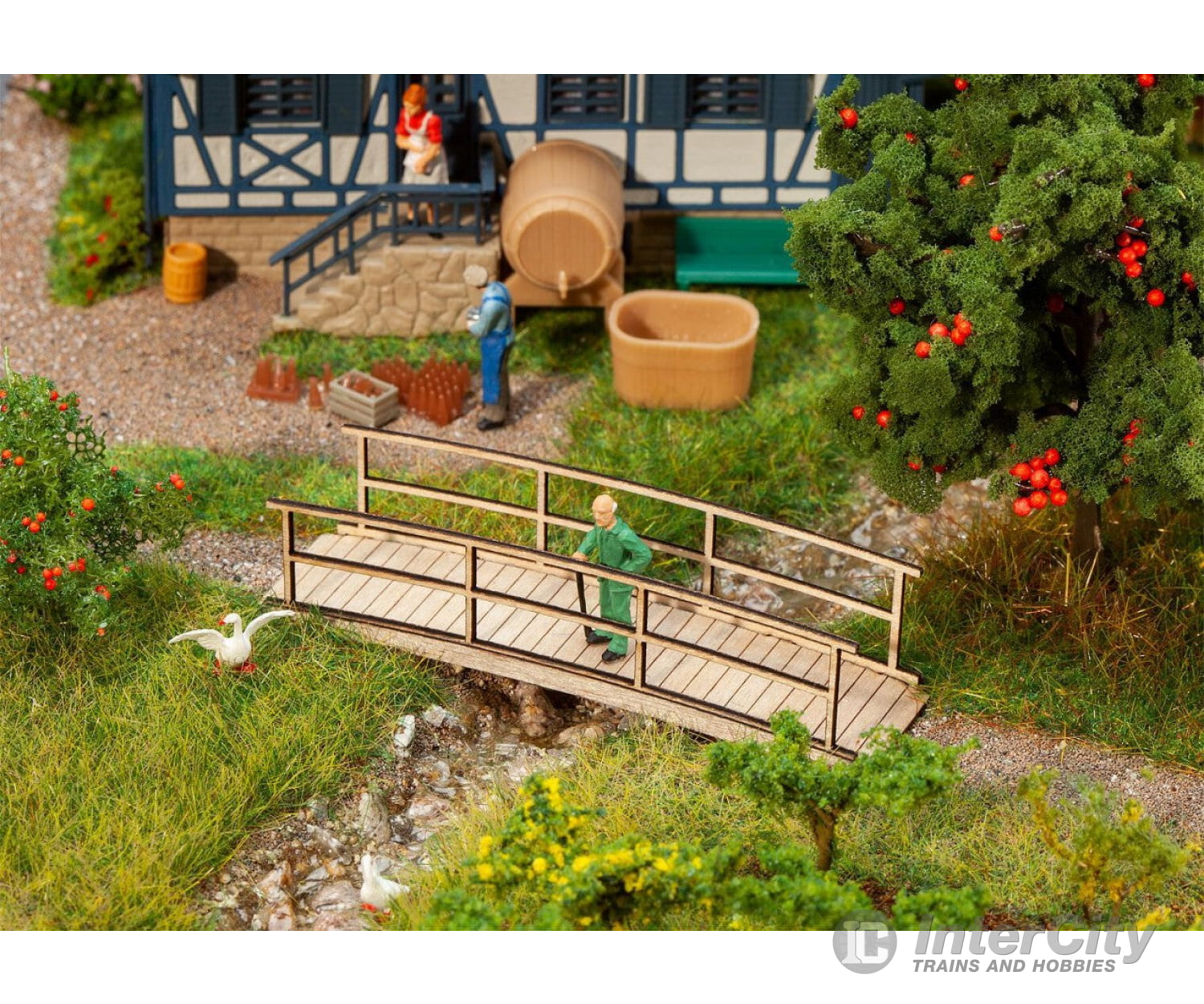 Faller 180301 Ho Small Wooden Bridge Scenery Details