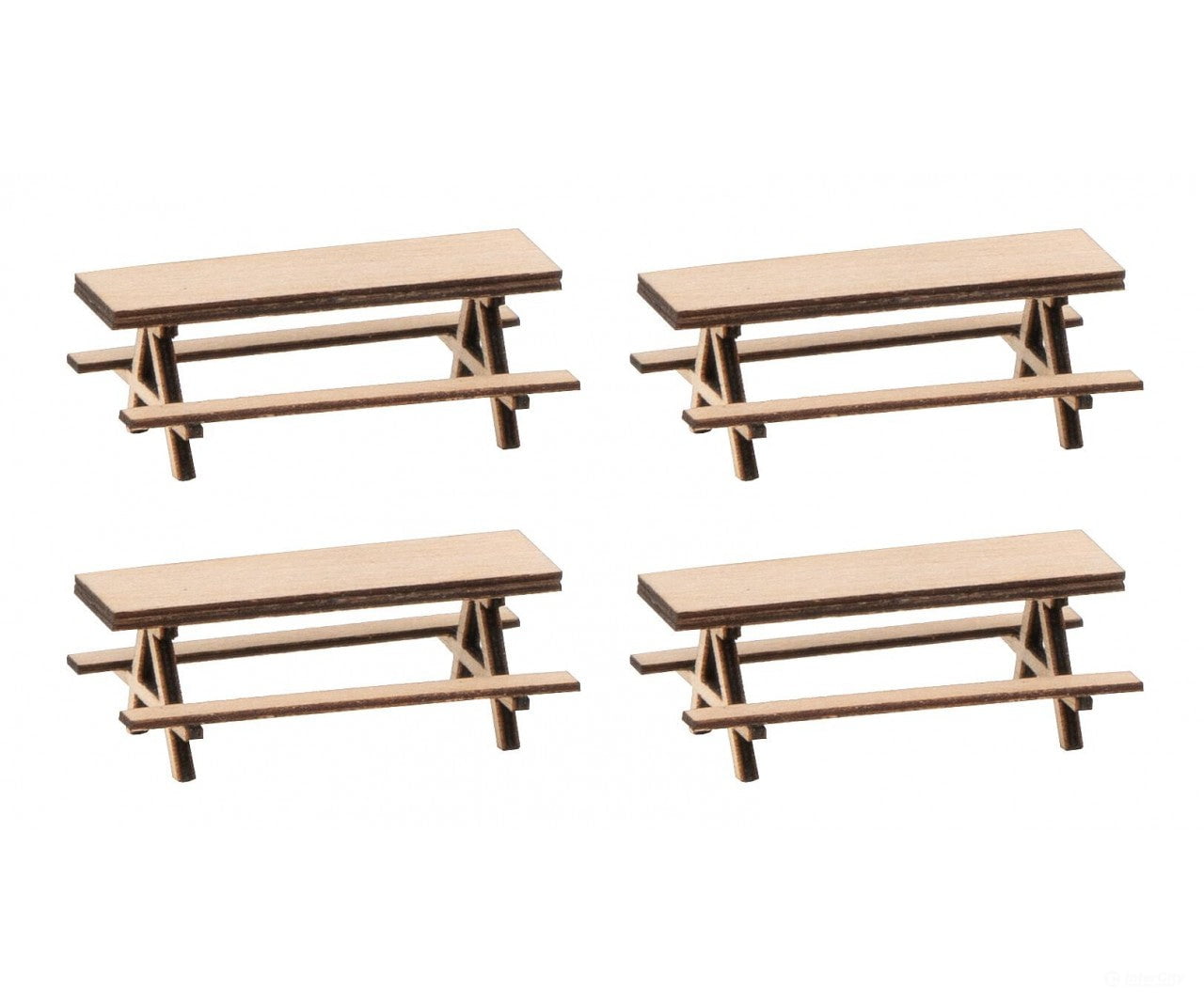 Faller 180304 Ho 4 Picnic Benches Scenery Details