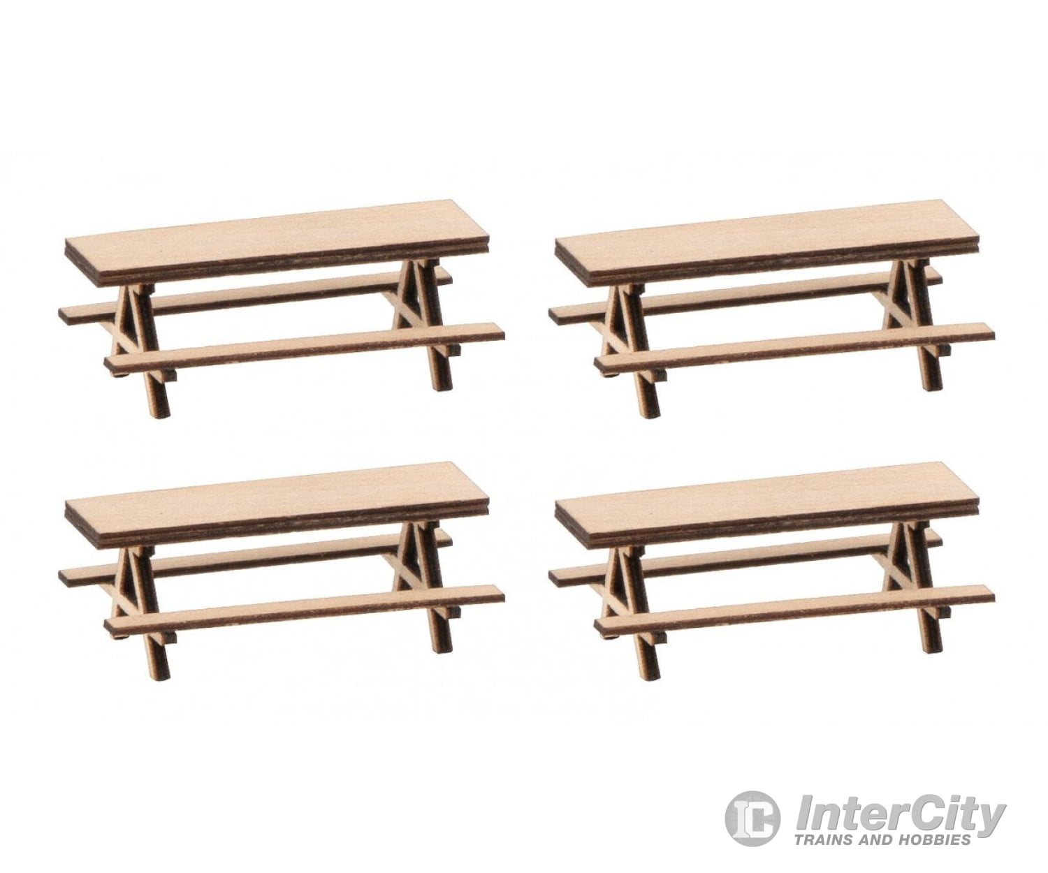 Faller 180304 Ho 4 Picnic Benches Scenery Details