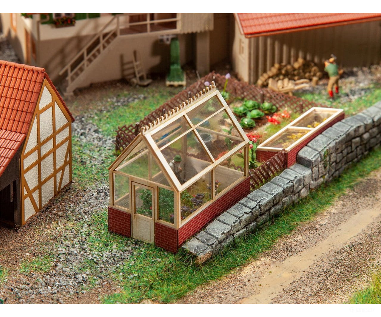 Faller 180305 Ho Greenhouse Scenery Details