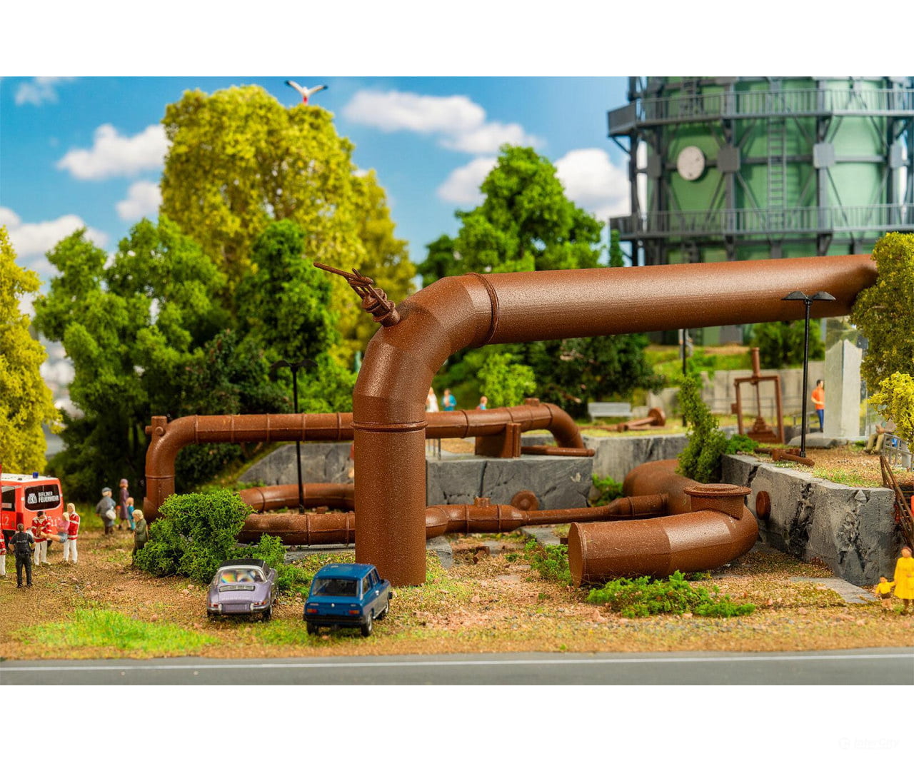 Faller 180328 HO Large pipeline set Structures