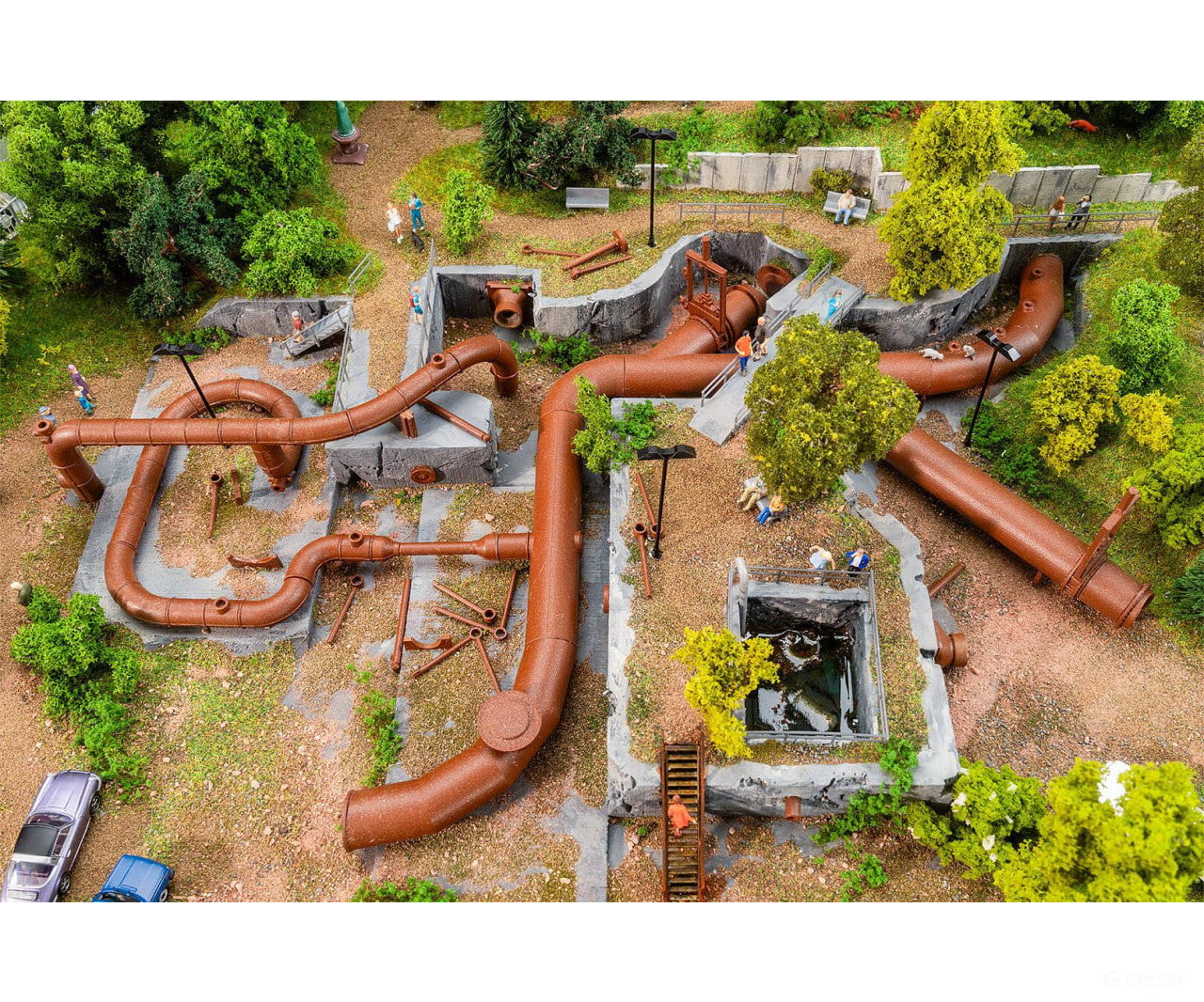 Faller 180328 HO Large pipeline set Structures