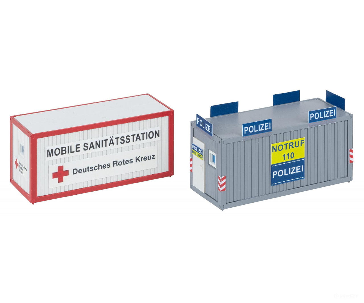 Faller 180338 HO Police and DRK Office container Structures