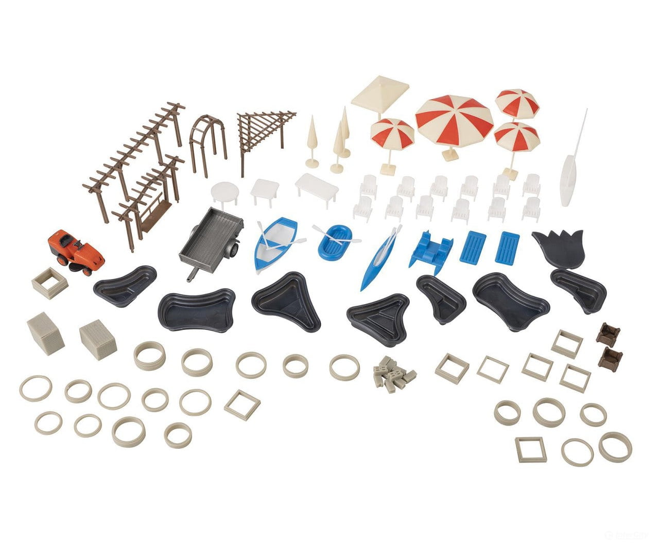 Faller 180342 Ho Garden Centre Decoration Set Scenery Details