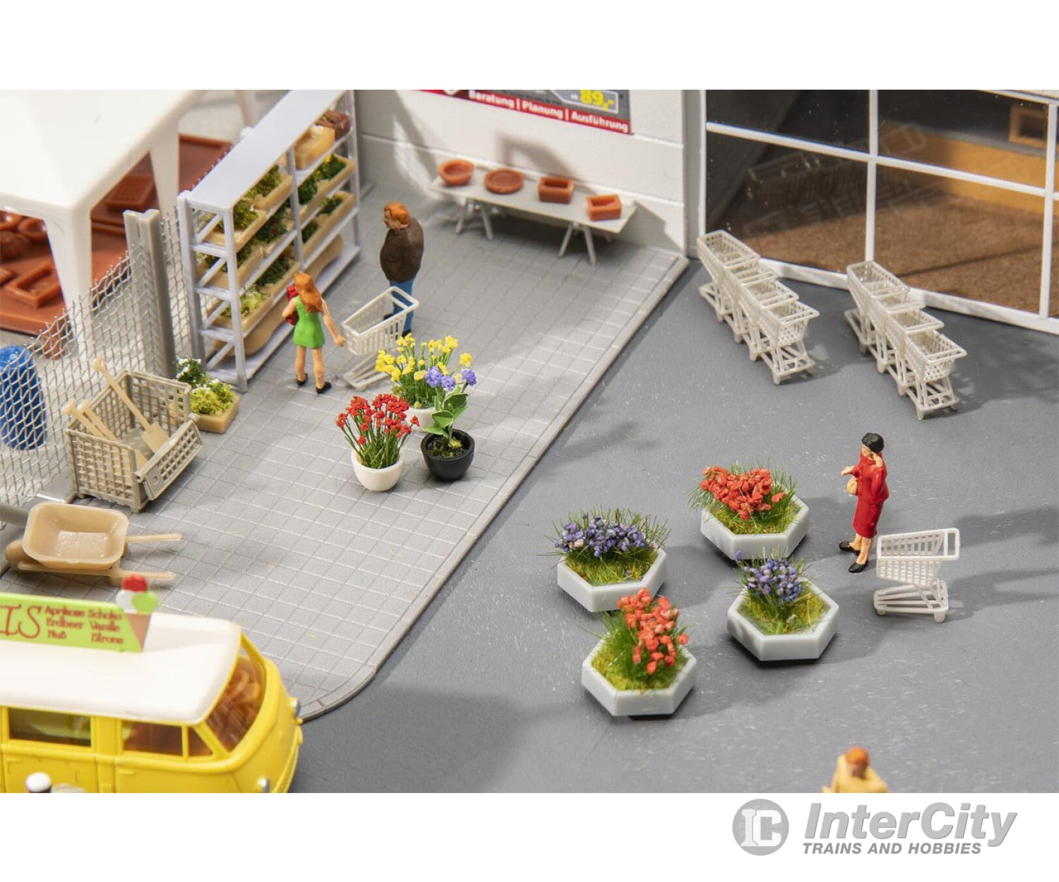 Faller 180352 Ho Diy Shop Decoration Set Scenery Details