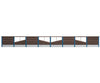 Faller 180422 Ho Wood Noise Protection Wall Scenery Details