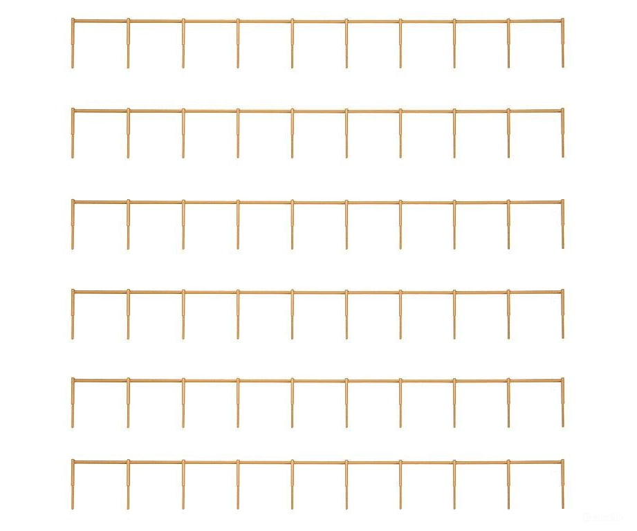 Faller 180427 Ho Wooden Railing 1242 Mm Scenery Details