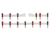 Faller 180429 Ho Front Garden Fencing 385 Mm Scenery Details