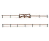 Faller 180431 Ho Paddock Fence Ii 876 Mm Scenery Details