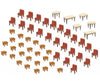 Faller 180438 Ho 7 Tables And 48 Chairs Scenery Details