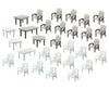 Faller 180439 Ho 24 Garden Chairs And 6 Tables Scenery Details