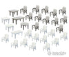 Faller 180439 Ho 24 Garden Chairs And 6 Tables Scenery Details