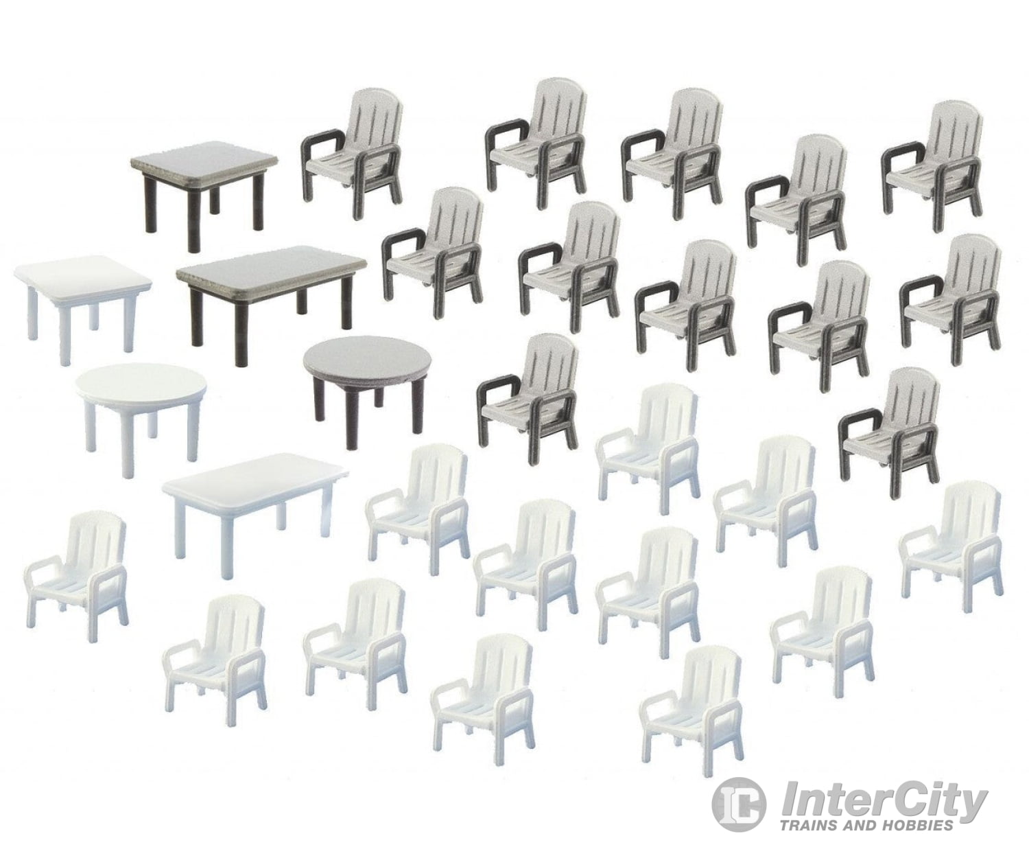 Faller 180439 Ho 24 Garden Chairs And 6 Tables Scenery Details