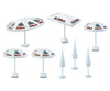Faller 180440 Ho 8 Sunshades Scenery Details