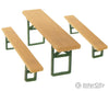 Faller 180444 Ho 40 Beer Benches And 20 Tables Scenery Details