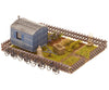 Faller 180490 Ho Allotments With Contractor’s Trailer Scenery Details
