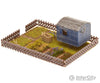 Faller 180490 Ho Allotments With Contractor’s Trailer Scenery Details