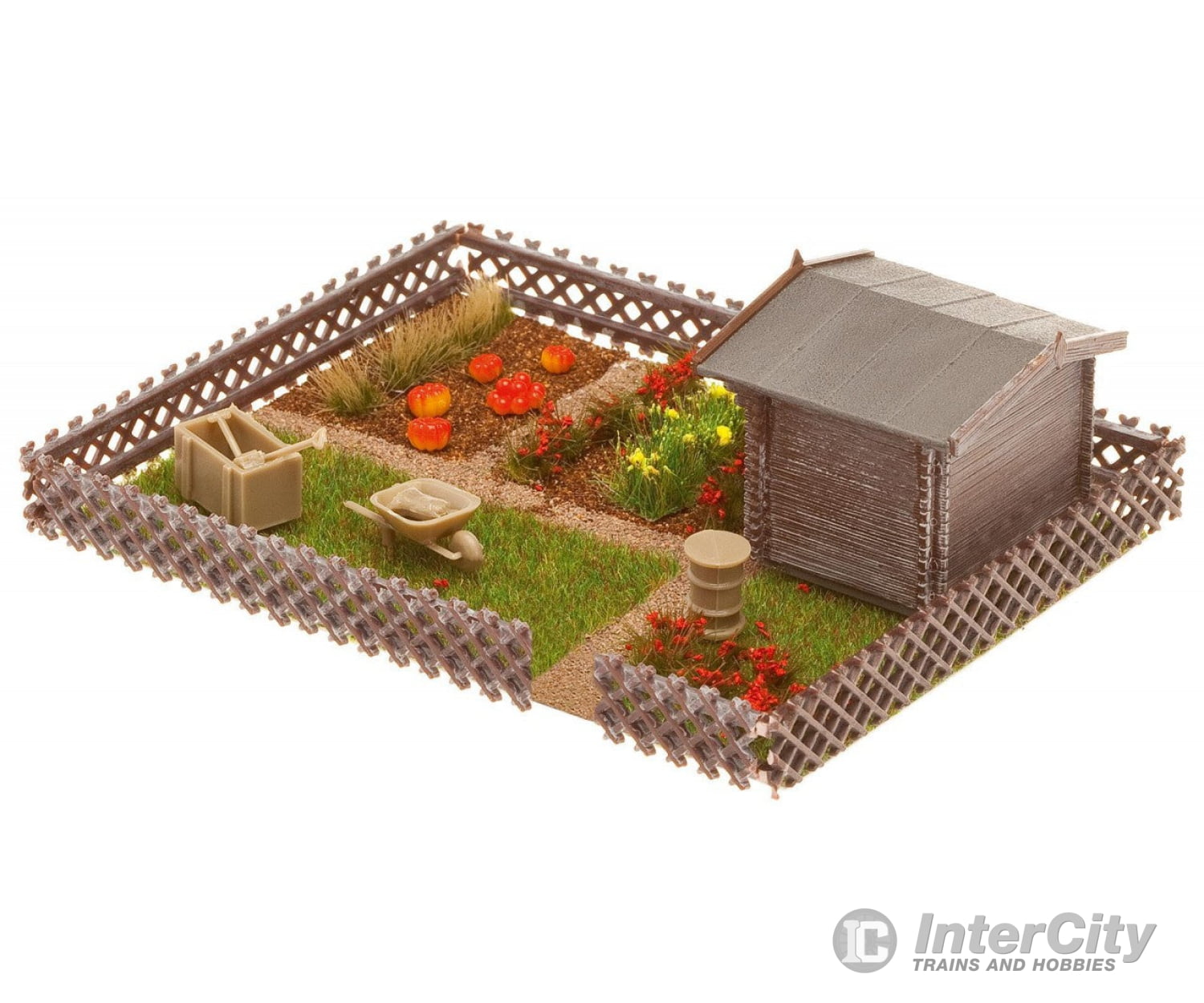 Faller 180492 Ho Allotments With Small Garden House Scenery Details