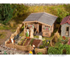 Faller 180493 Ho Allotments With Large Garden House Scenery Details