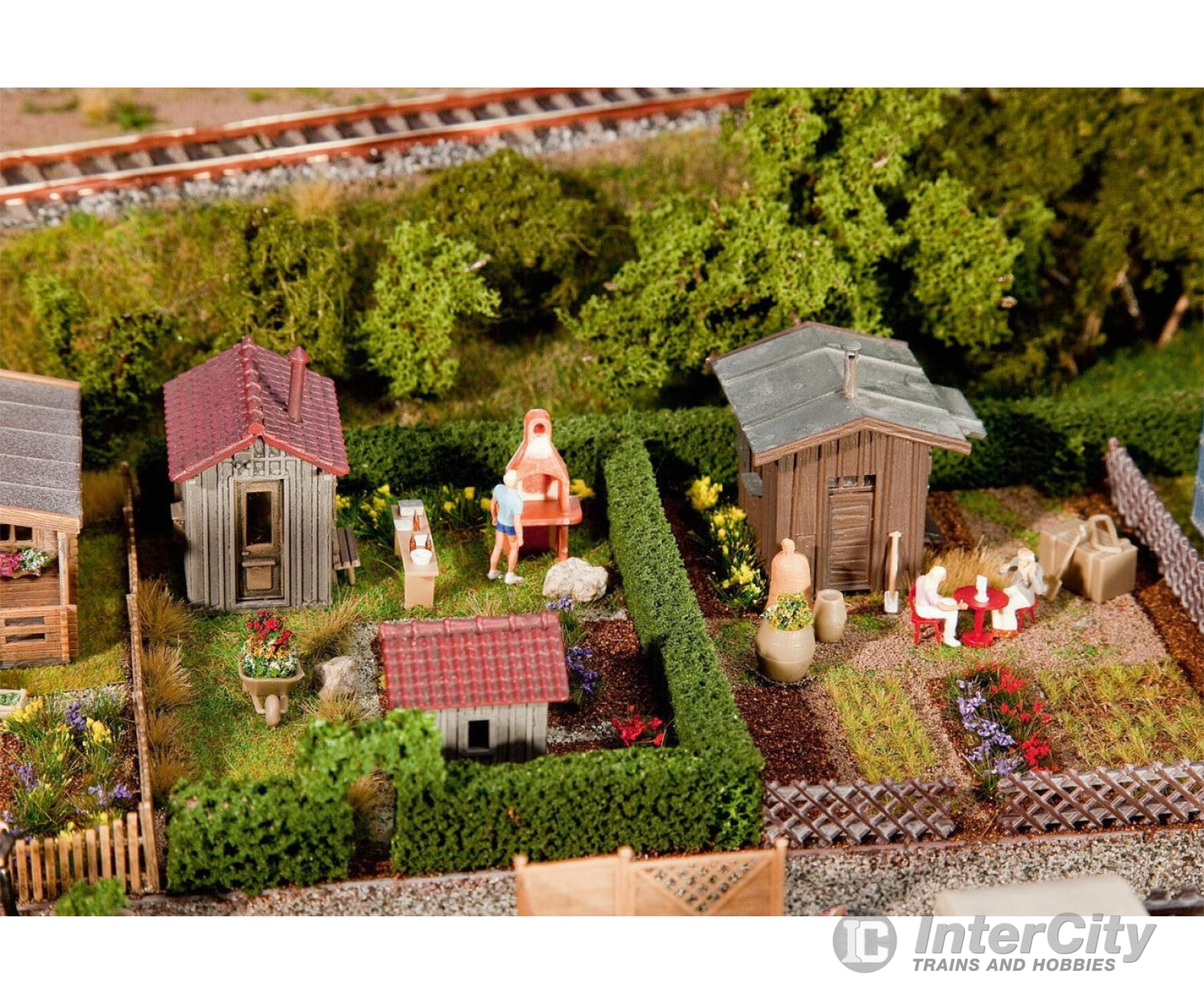 Faller 180494 Ho 2 Allotments With Sheds Scenery Details