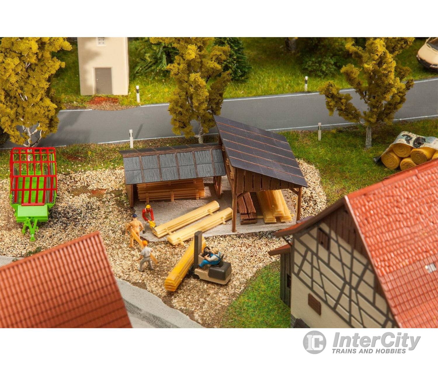 Faller 180498 Ho Timber Storage Sheds Scenery Details