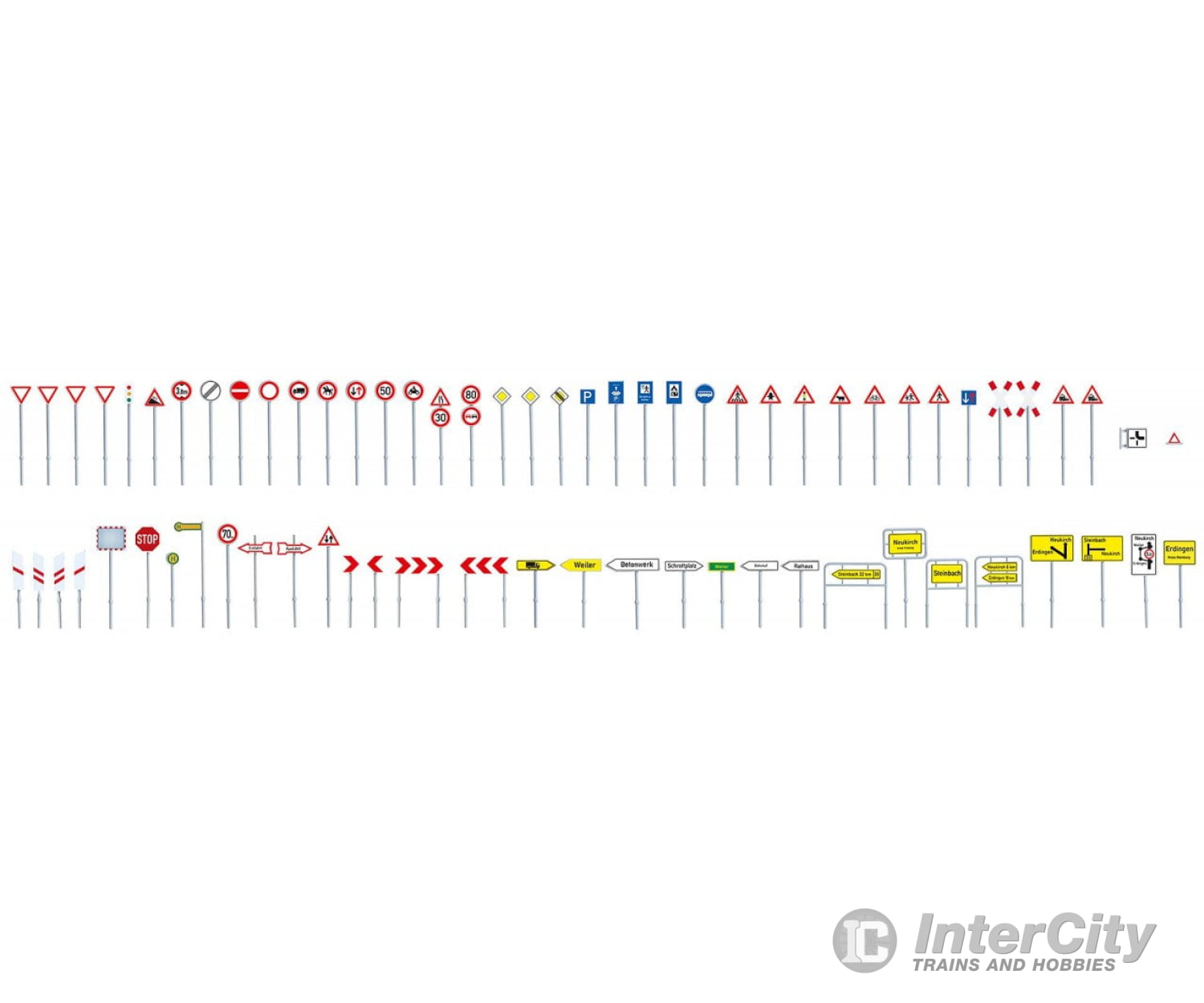 Faller 180533 Ho Set Of Traffic Signs Roads & Streets