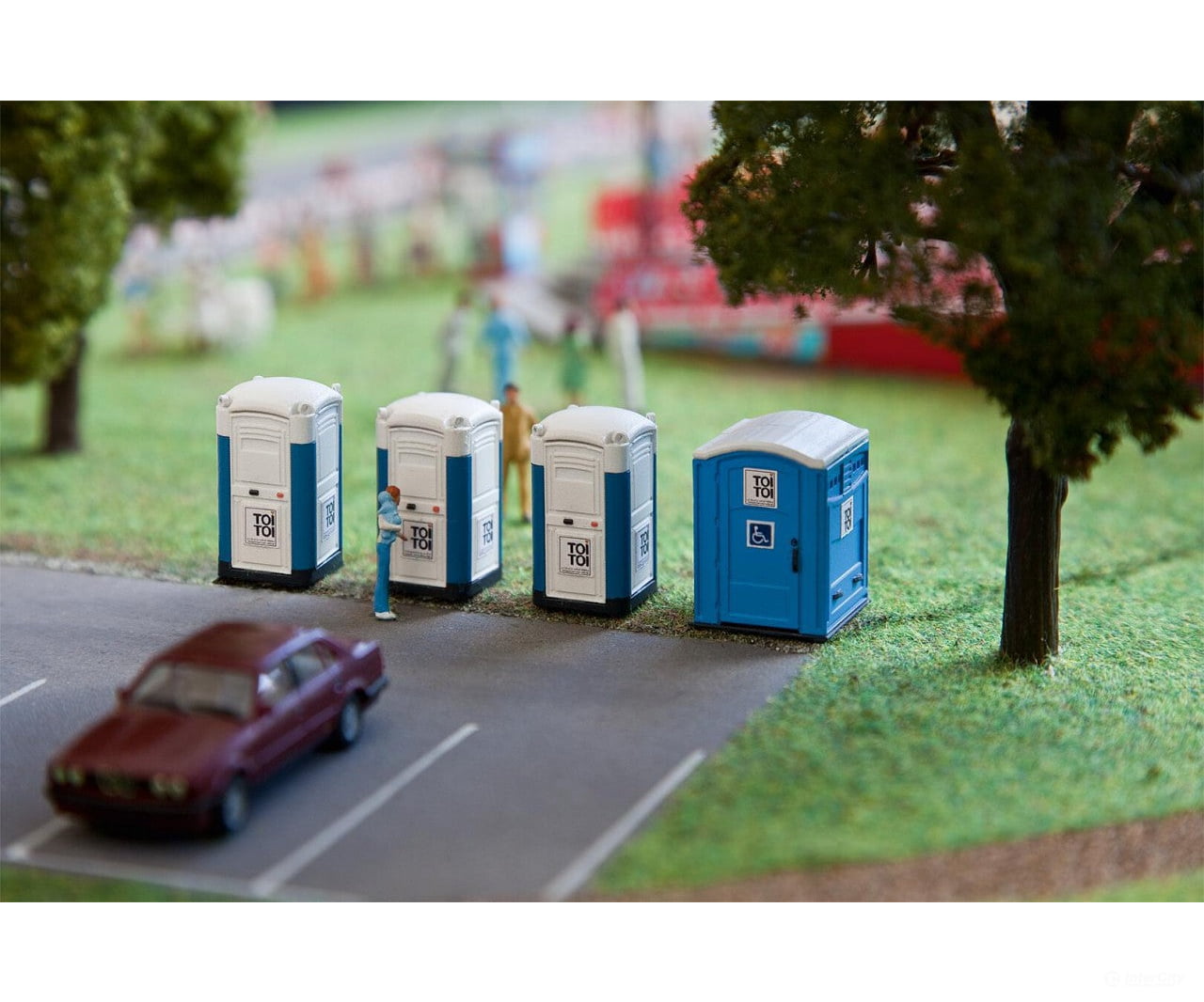 Faller 180543 Ho Toi Portable Toilets Scenery Details