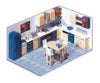 Faller 180545 Ho Building Interior Decoration Scenery Details