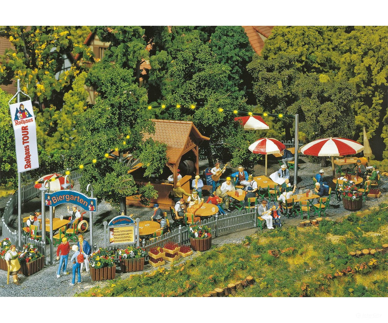 Faller 180564 Ho Beer Garden Scenery Details