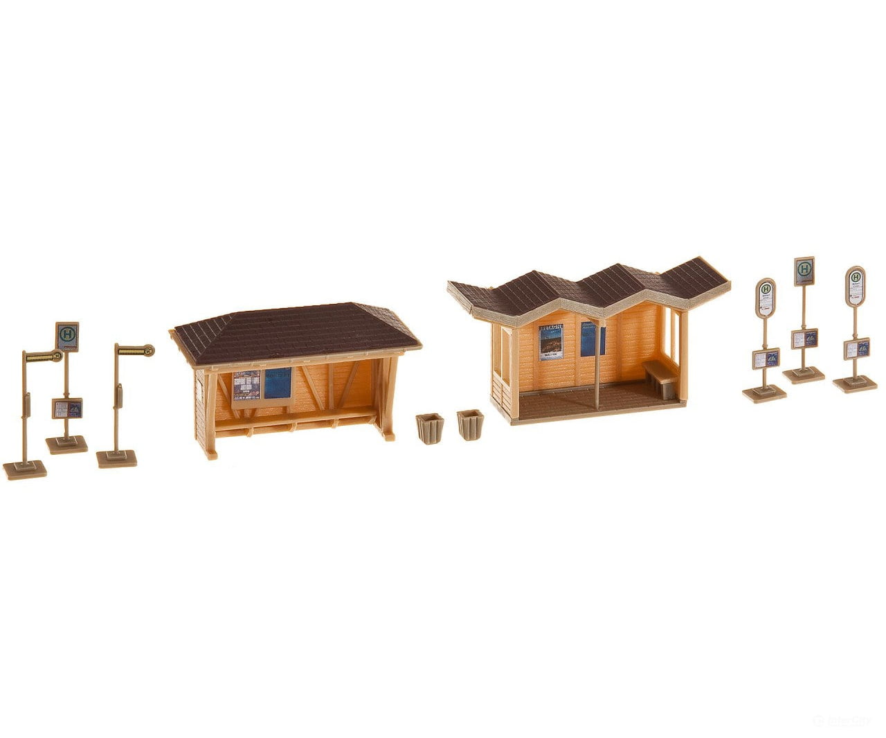 Faller 180587 Ho 2 Bus Stop Shelters Scenery Details